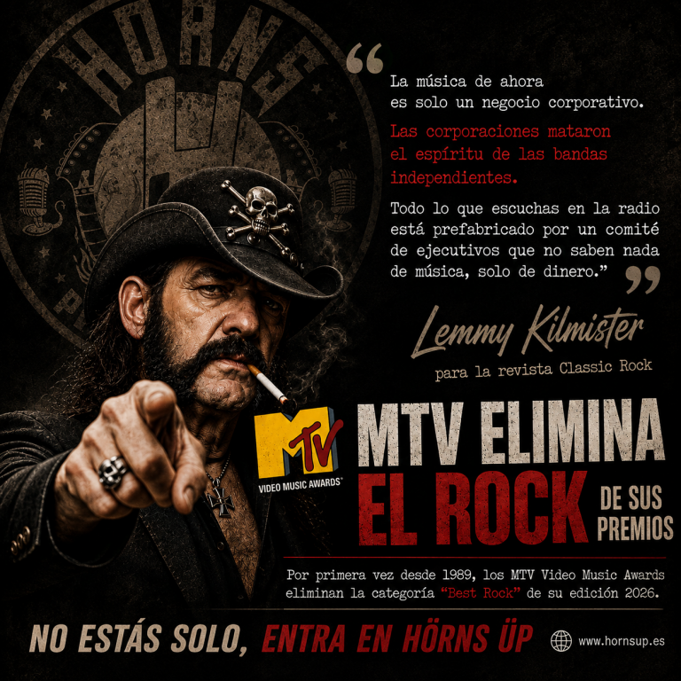 MTV elimina el Rock de sus premios. Tranquilos: en Hörns Üp todavía sabemos que existe
