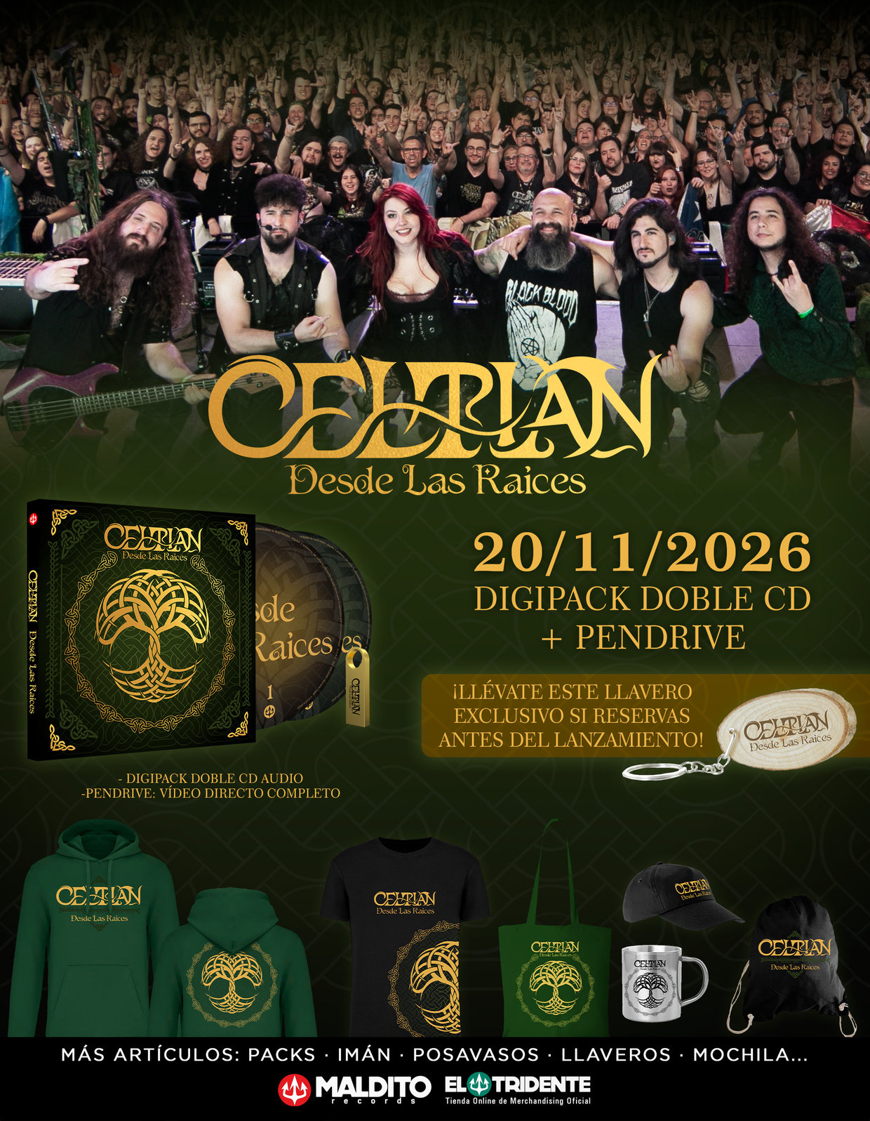 CELTIAN estrena «El Solsticio De Dríade», segundo adelanto de su primer álbum en directo