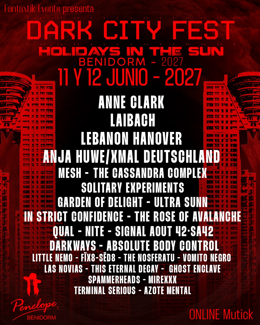 Cartel oficial Dark City Fest 2027